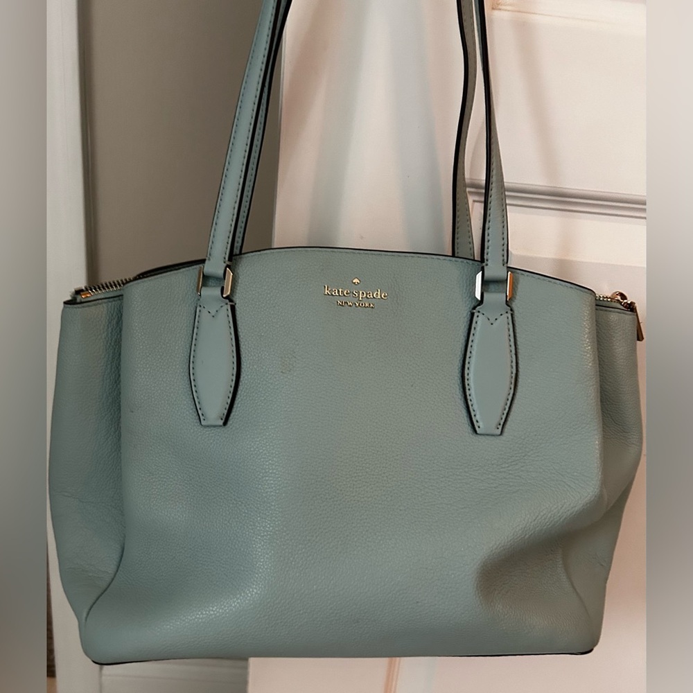 Kate Spade Large Women's aqua authentic Leather Bag